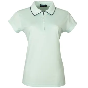 LV7281 女吸排抗UV短袖POLO衫(莓紫紅) 歷史價格詳細信息