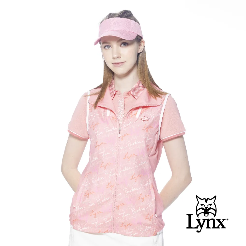 【Lynx Golf】女款滿版可愛貓印花隱形拉鍊連帽可拆式無袖背心(二色) 歷史價格詳細信息