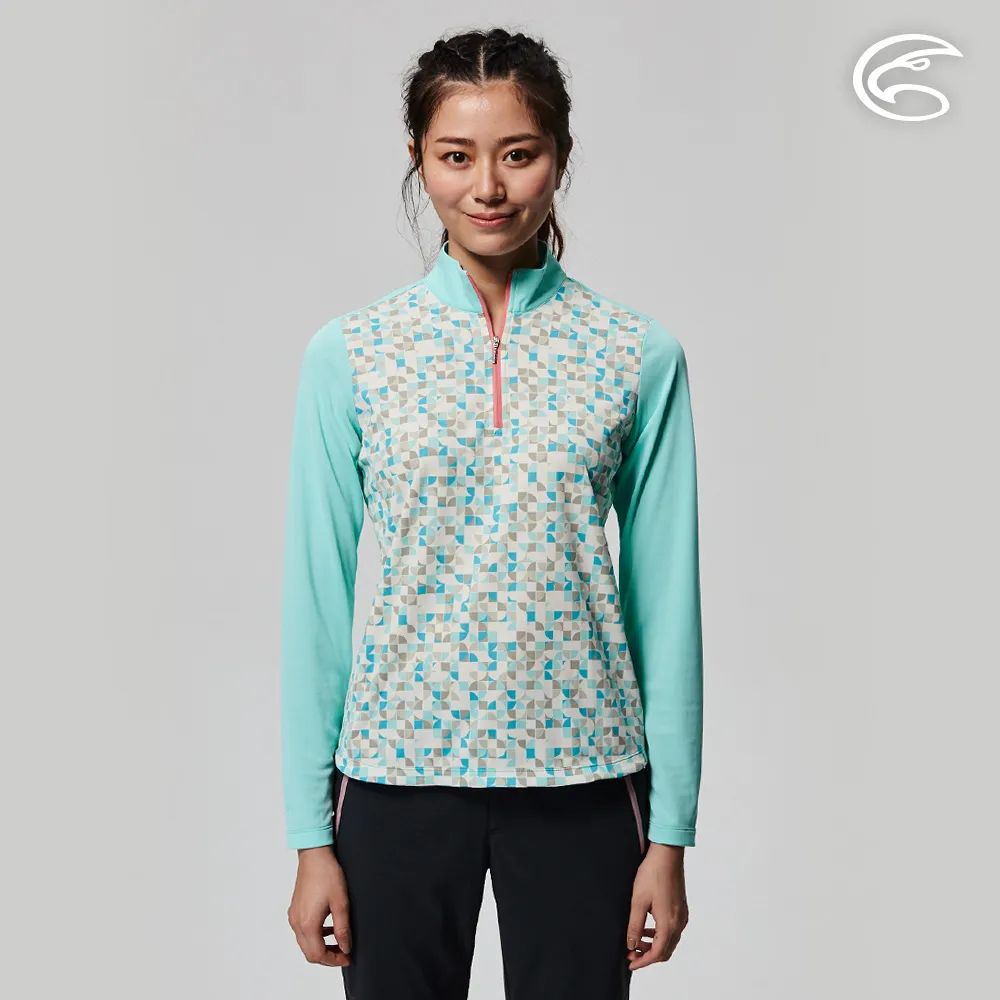 ADISI AL2211044女UPF50+印花防曬抑菌本布領POLO衫 / 深紫 歷史價格詳細信息