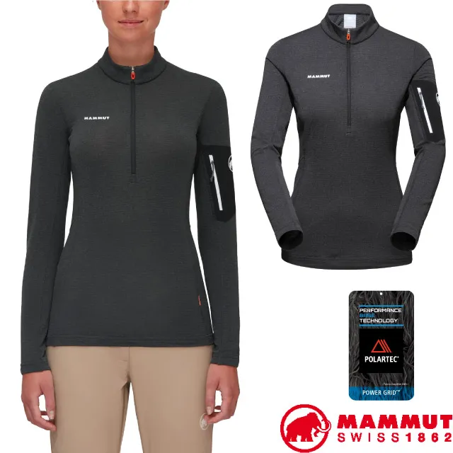 【瑞士 MAMMUT 長毛象】女 Aenergy Light 半門襟彈性長袖排汗衣/1014-03790-6214 桃紅 歷史價格詳細信息