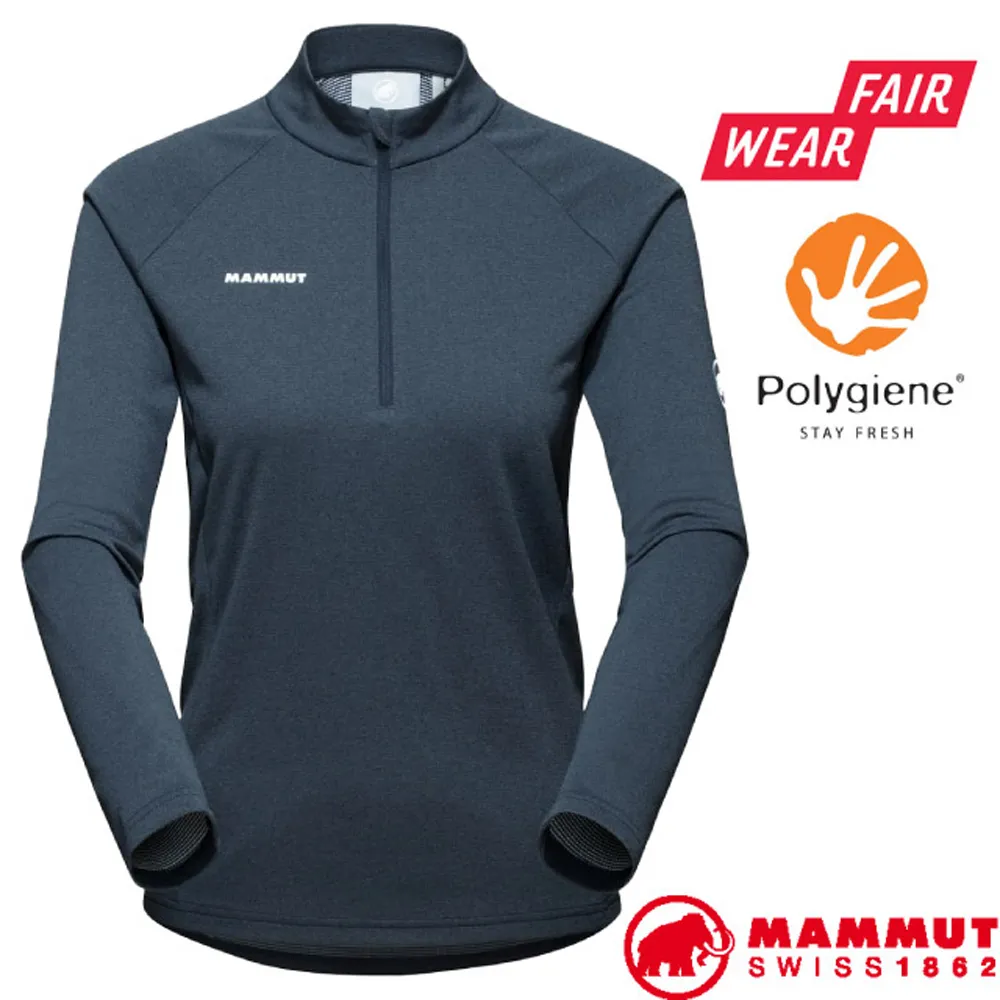 【MAMMUT 長毛象 女 Aegility Half Zip AF 半拉鍊長袖排汗衣《火熱紅》】1016-00720 歷史價格詳細信息