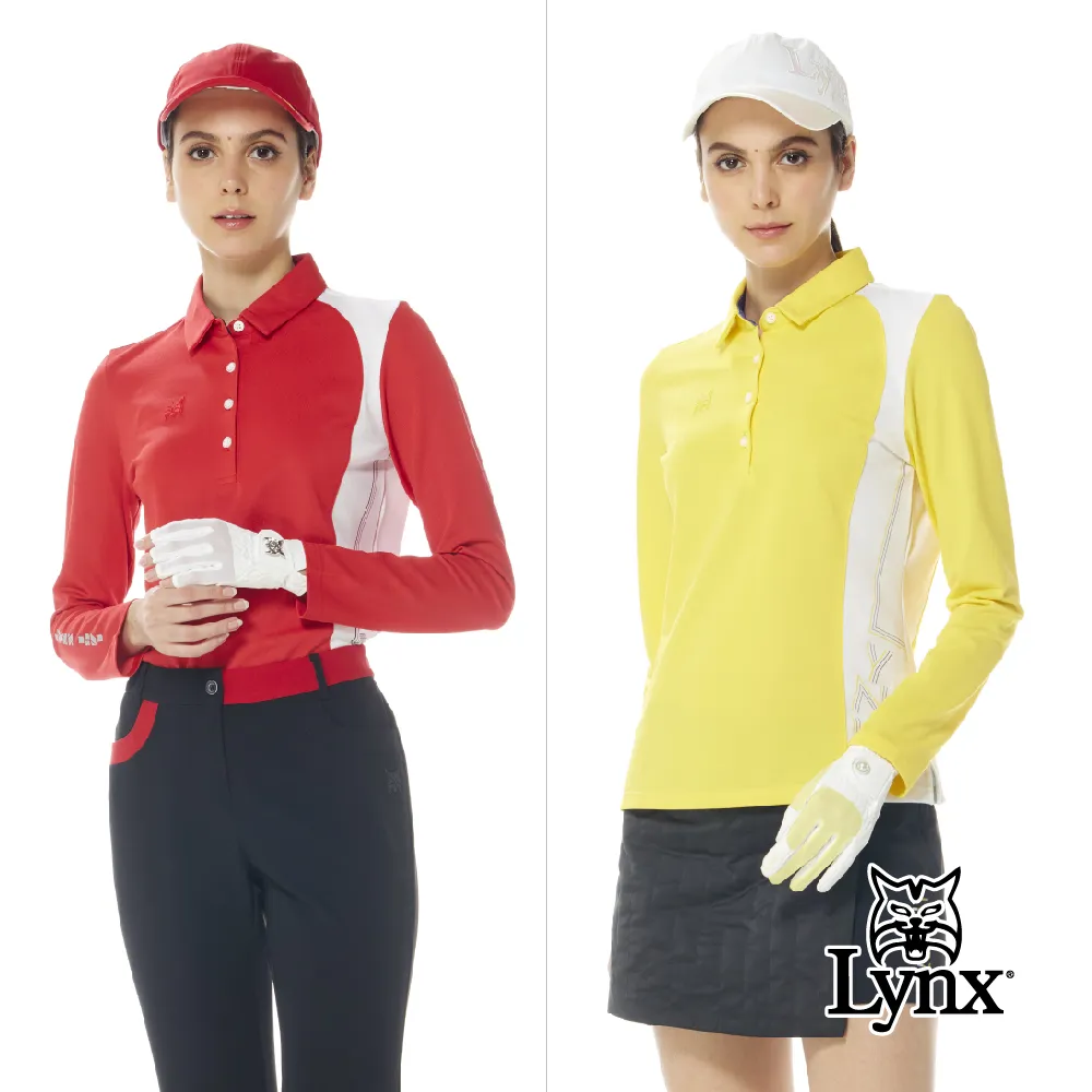 【Lynx Golf】女款吸濕排汗網眼材質滿版小愛心印花長袖POLO衫(二色) 歷史價格詳細信息