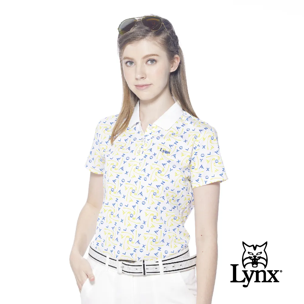 【Lynx Golf】女款吸濕排汗網眼材質滿版小愛心印花長袖POLO衫(二色) 歷史價格詳細信息