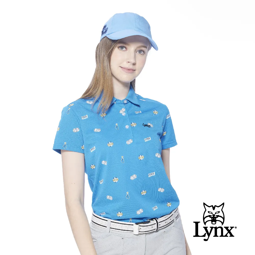 【Lynx Golf】女款吸溼排汗機能織帶剪接設計後背山貓沖孔配布造型無袖背心(二色) 歷史價格詳細信息