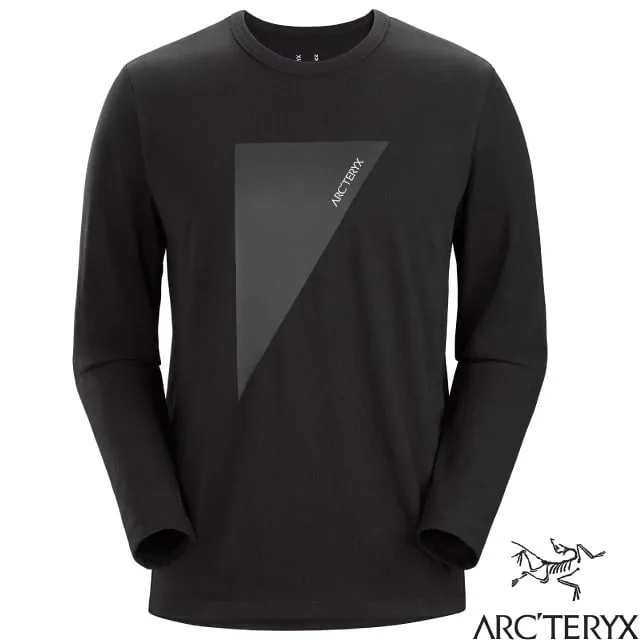 【ARC'TERYX 始祖鳥 男 Captive Logo 長袖圓領衫《黑寶石》】30225BS/長袖T恤/圓領長袖 歷史價格詳細信息