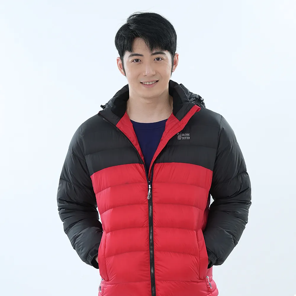 遊遍天下 男款防潑水防風保暖可拆帽90%羽絨外套GJ22011深藍 歷史價格詳細信息