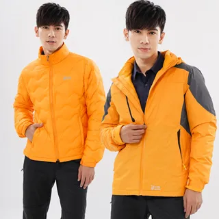 遊遍天下 男款二件式禦寒極暖GlobeTex防水防風保暖羽絨外套 A089深藍灰 歷史價格詳細信息