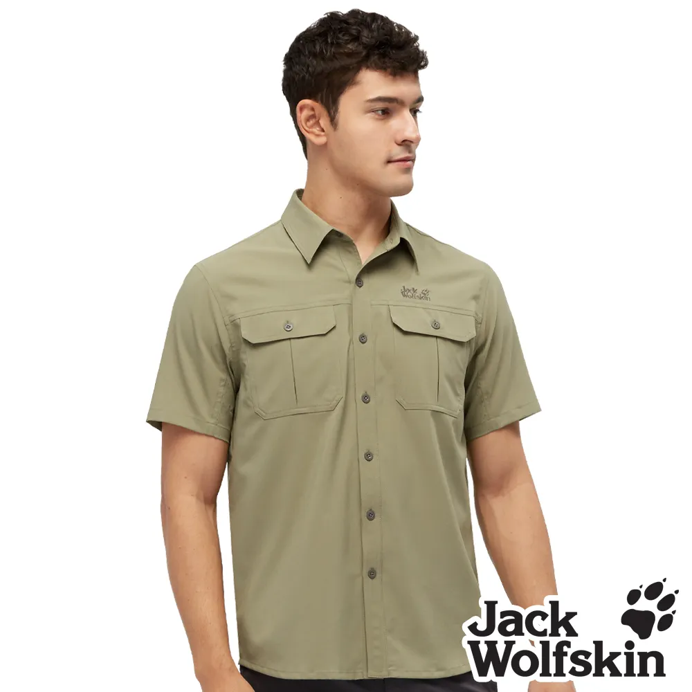 【Jack wolfskin 飛狼】男 透氣連帽遮陽外套 抗UV外套『深棕』 歷史價格詳細信息