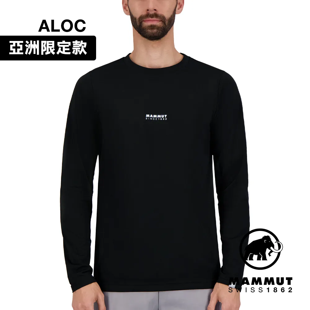 【MAMMUT 男 Logo 長袖圓領T《幻影黑》】1041-07081-00158/舒適/棉T/彈性/休閒上/悠遊山水 歷史價格詳細信息