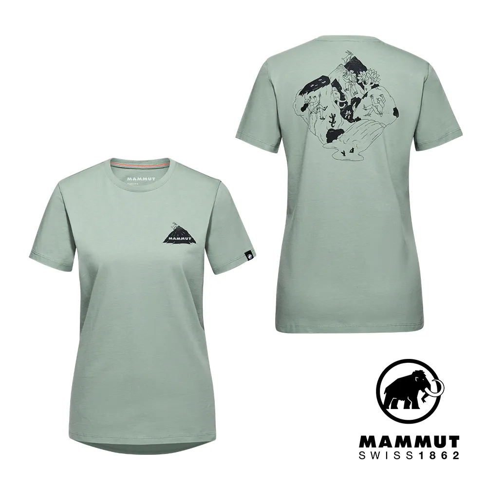 【Mammut 長毛象】Massone T-Shirt Women Crag 有機棉短袖T恤 黑色 女款 #1017-05240 歷史價格詳細信息