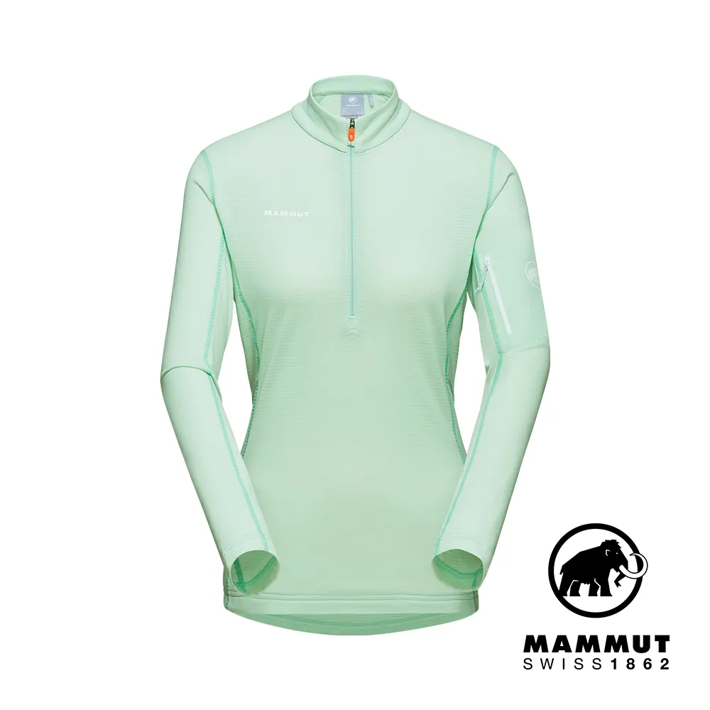 【Mammut 長毛象】Aenergy Light Half Zip Pull W立領半拉鍊長袖排汗衣 薄荷綠 女款 #1014-03790 歷史價格詳細信息