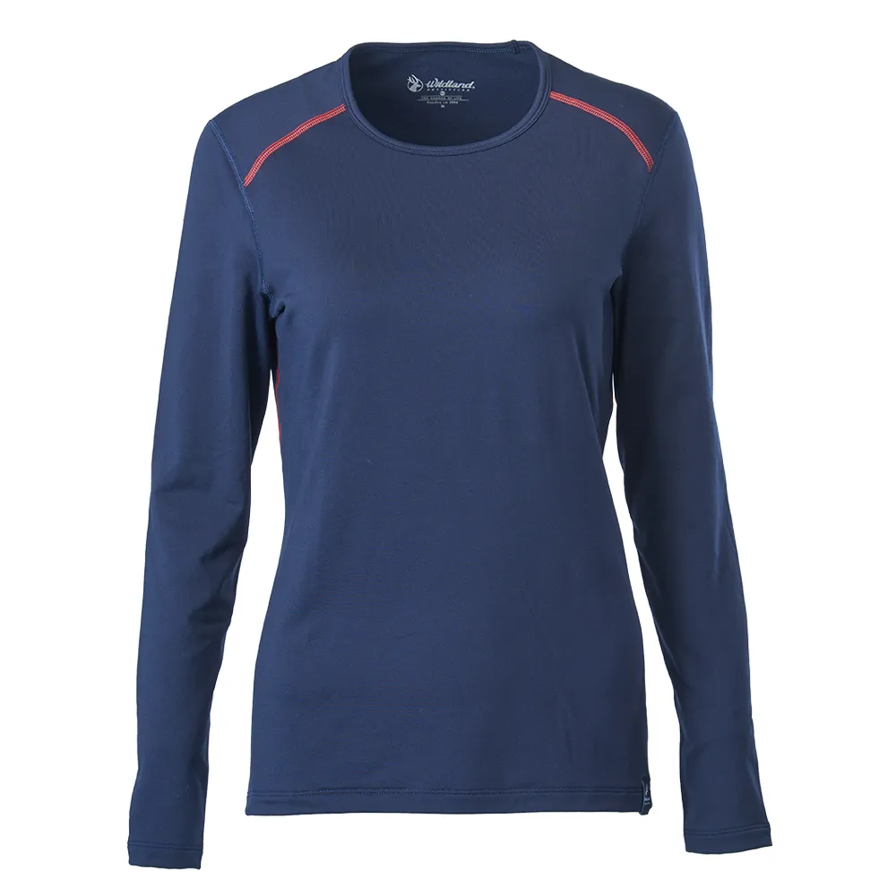 【WILDLAND荒野】女輕能量纖維大圓領印花保暖衣灰藍色 歷史價格詳細信息