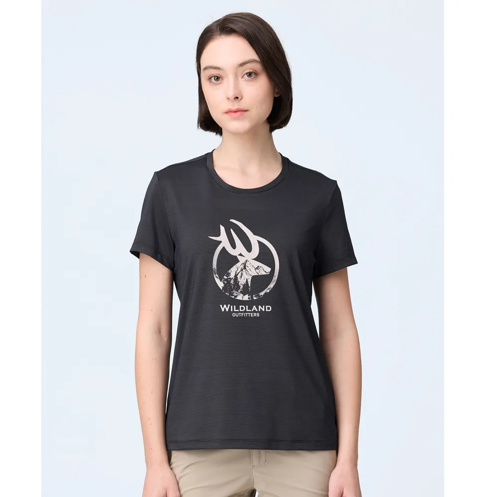 【wildland 荒野】女 山女孩機能快乾圓領短袖T恤『深灰』0B01617 歷史價格詳細信息