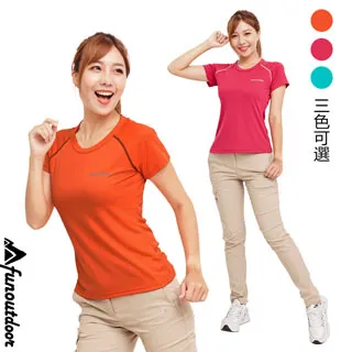 【戶外趣】女款透氣網格吸溼排汗涼爽快乾圓領短袖上衣(DL1704 玫瑰紅) 歷史價格詳細信息