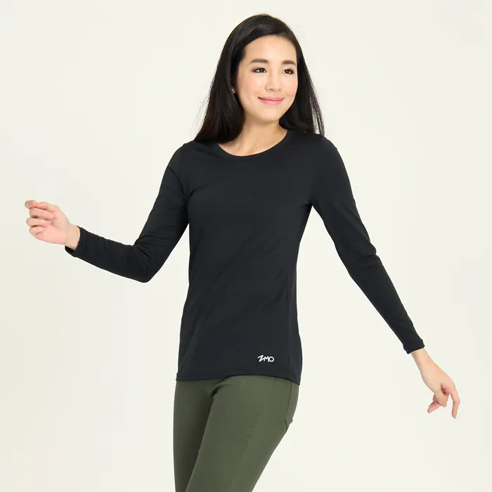 ZMO女THot保暖圓領長袖衫TH666-黑色 歷史價格詳細信息
