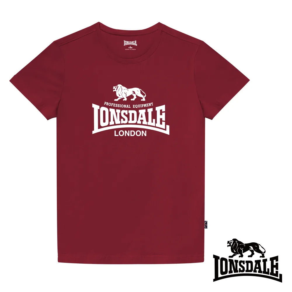 LONSDALE 英國小獅  經典LOGO長袖大學T恤-紅色 LT250015 歷史價格詳細信息
