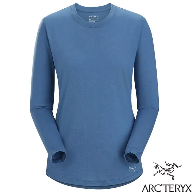 【ARCTERYX 始祖鳥】女 Lana 羊毛長袖圓領快乾上衣.防曬+吸濕排汗+抗臭_X000007434-30800 黑 歷史價格詳細信息