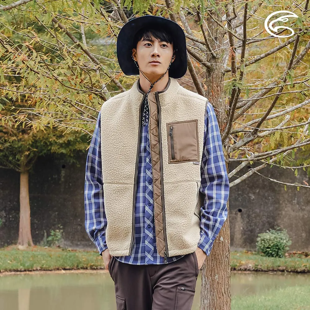 ADISI 男仿羊羔絨防風溫控暖調節背心AV2321054 (M-2XL) 卡其 歷史價格詳細信息