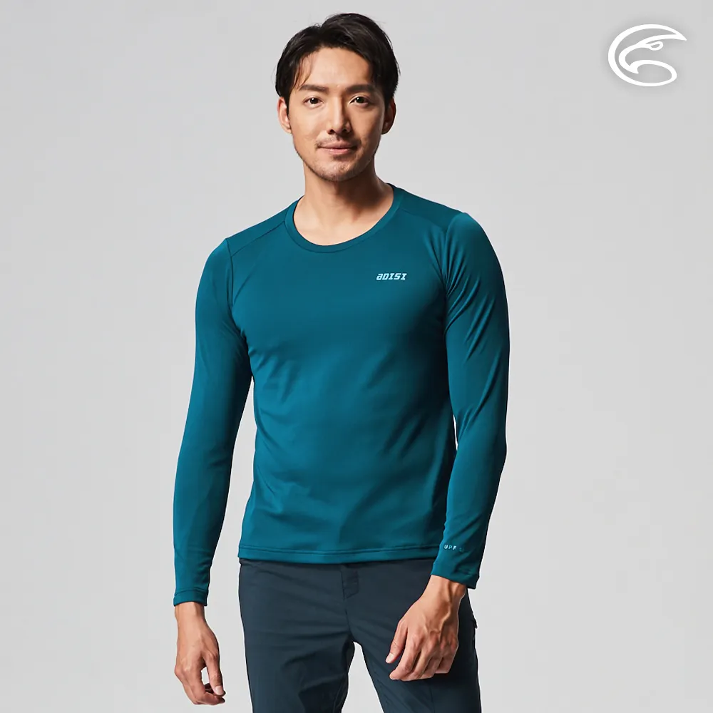 ADISI AL2211025男UPF50+防曬抑菌半門襟長袖排汗衣 / 烏木灰 歷史價格詳細信息
