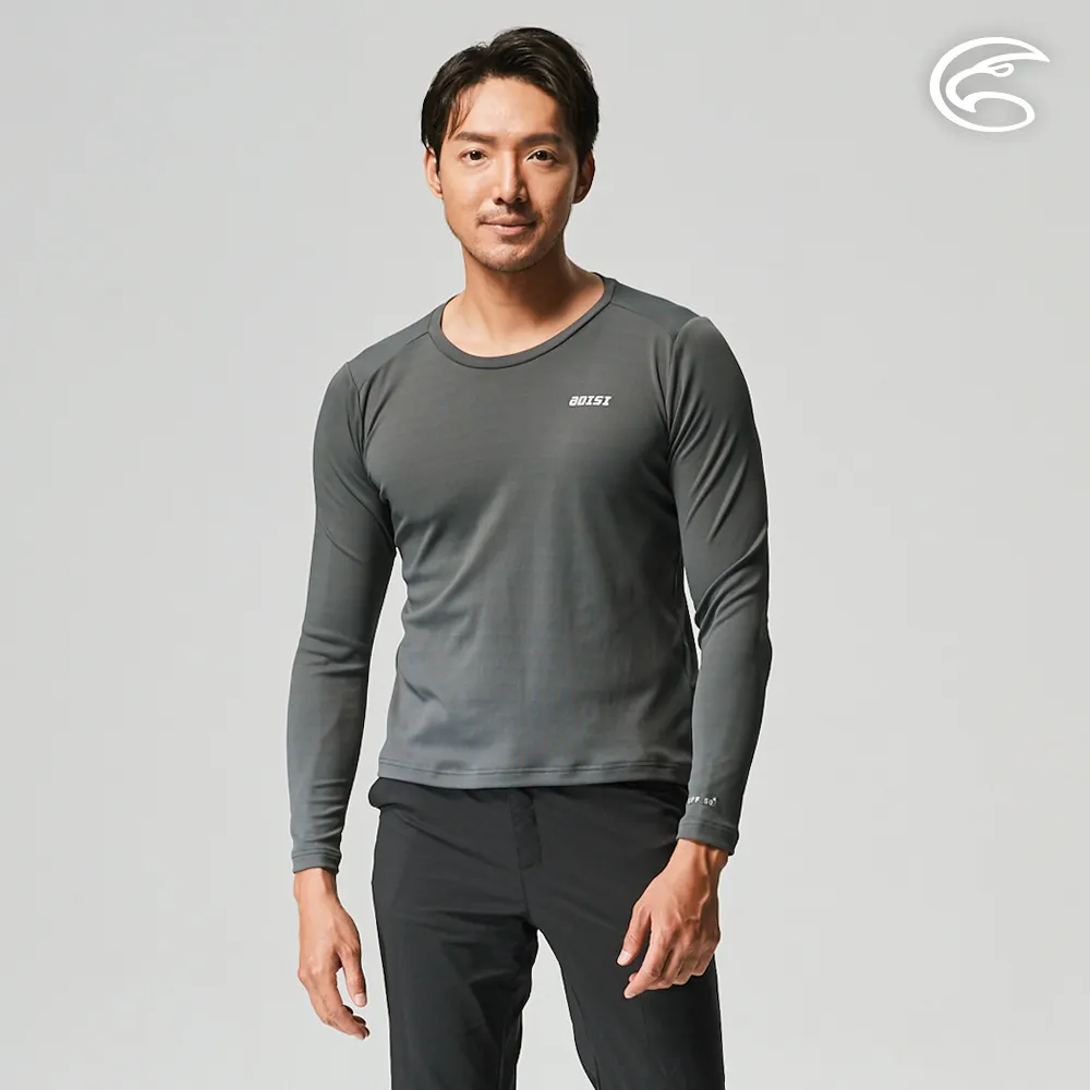 ADISI AL2211025男UPF50+防曬抑菌半門襟長袖排汗衣 / 烏木灰 歷史價格詳細信息