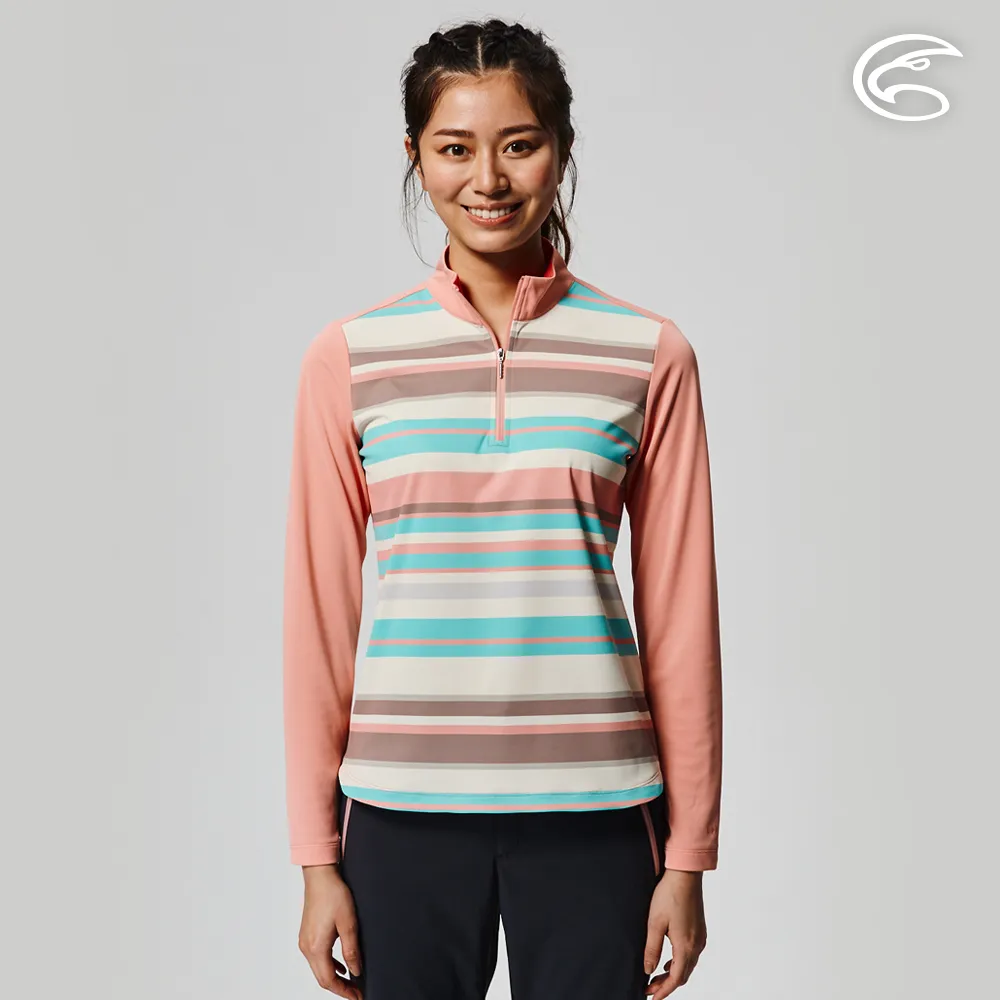 ADISI AL2211044女UPF50+印花防曬抑菌本布領POLO衫 / 深紫 歷史價格詳細信息