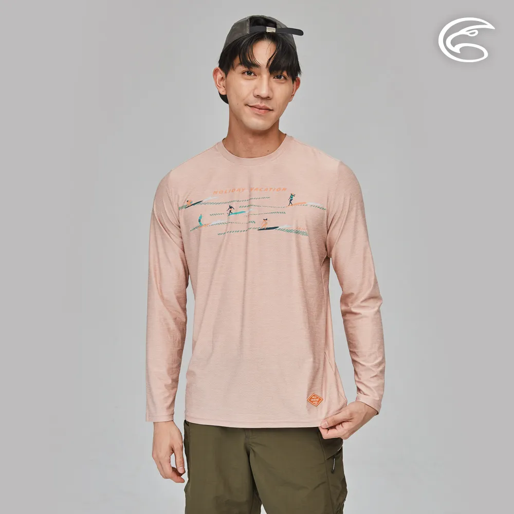 ADISI AL2311045男圓領涼感智能纖維速乾長袖圖T/雙色中灰 歷史價格詳細信息