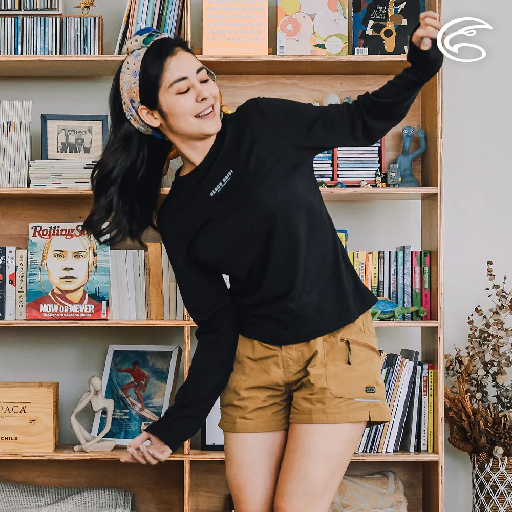 ADISI 女長袖天絲鋅離子消臭快乾圓領T AL2311117 (S-XL) 海藻綠｜仿棉感 親膚 涼感 抗UV 除臭 歷史價格詳細信息