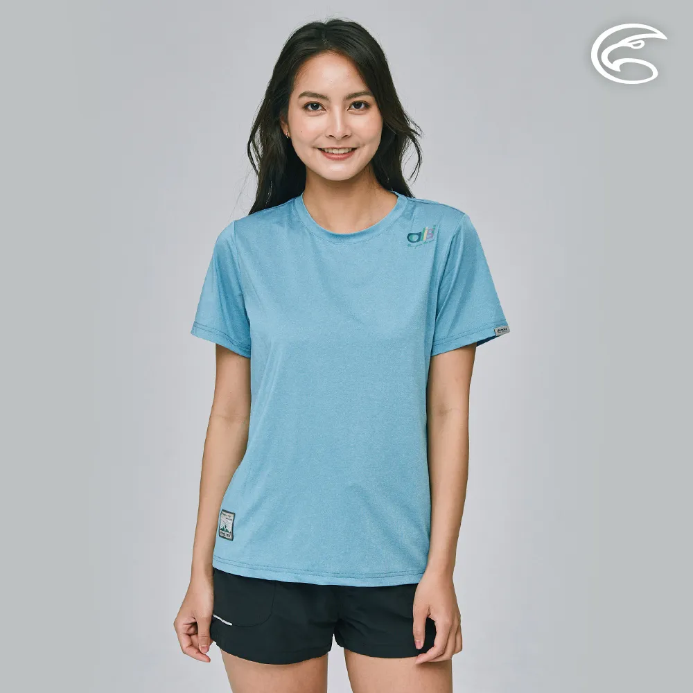 ADISI 女合撚超細纖維抑菌短袖落肩圓領T AL2311085 (S-2XL) 豆沙粉｜抗UV 吸濕排汗 快乾 排汗衣 歷史價格詳細信息