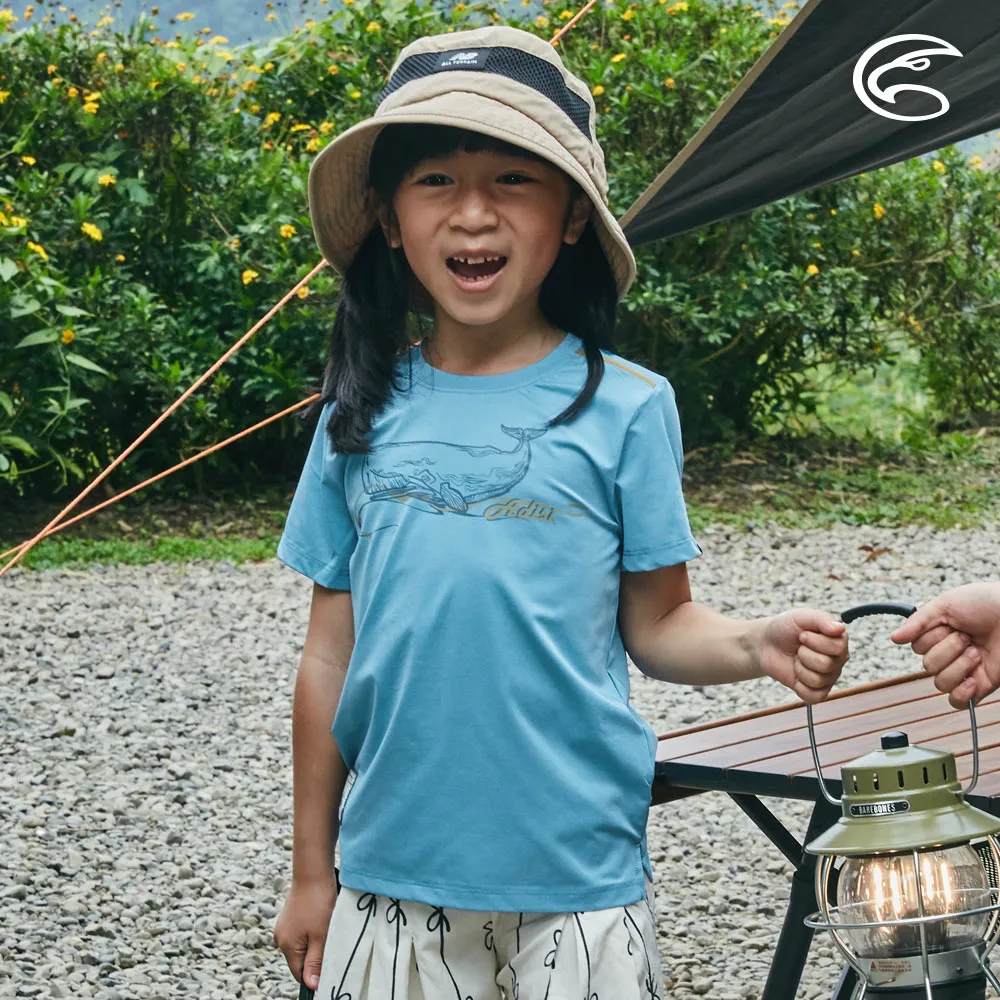 ADISI AL2311018童浪花洞洞短袖圓領透氣圖T/亞德里亞海藍 歷史價格詳細信息