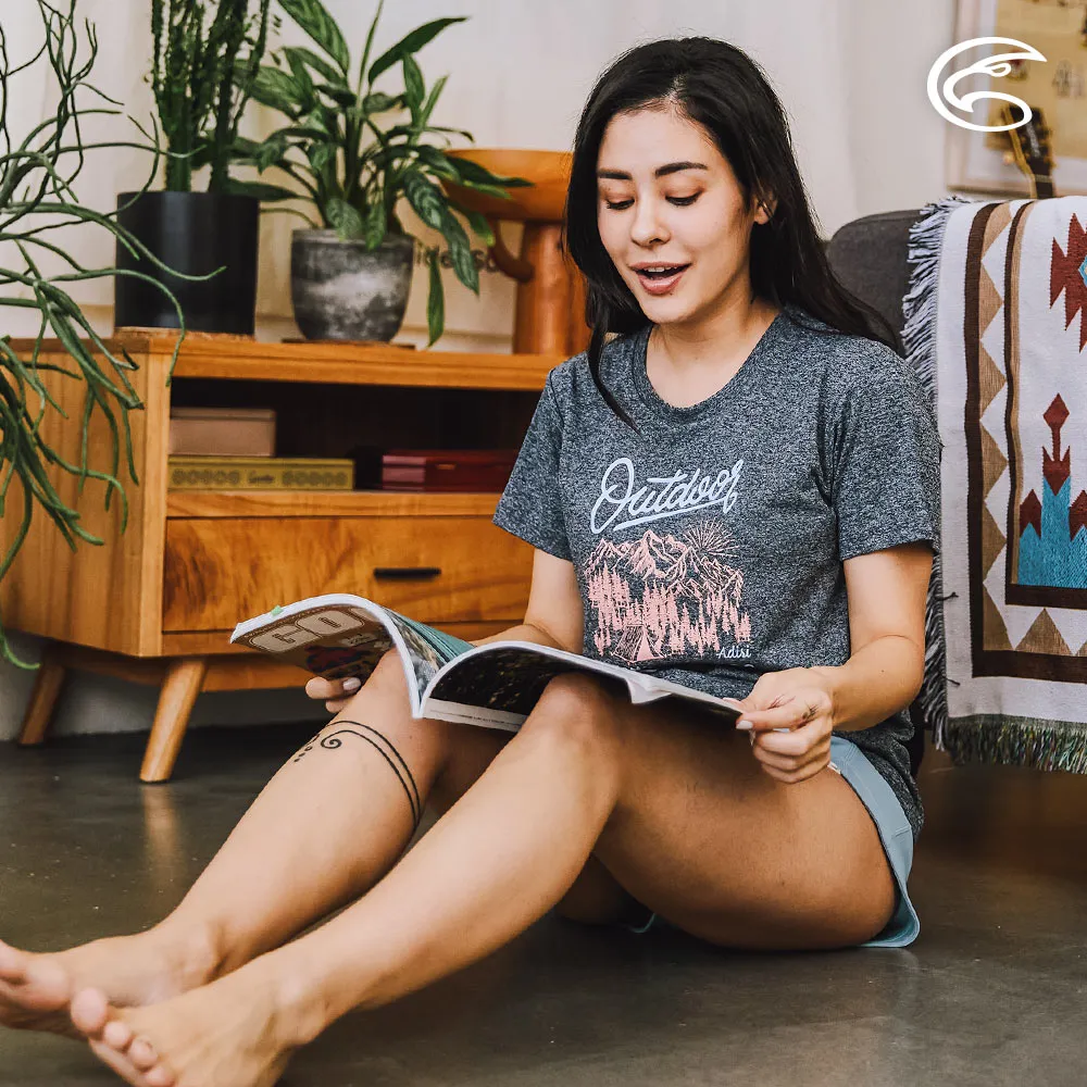 ADISI 女圓領涼感智能纖維速乾短袖圖T AL2311048 (S-2XL) 雙色中灰｜吸濕排汗 快乾 單向導濕 彈性 歷史價格詳細信息