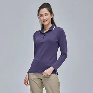 ADISI 女抑菌單向導濕WaterFree長袖POLO衫AL2021046【藤花紫】隔濕紗 吸濕排汗 速乾 抗菌 歷史價格詳細信息