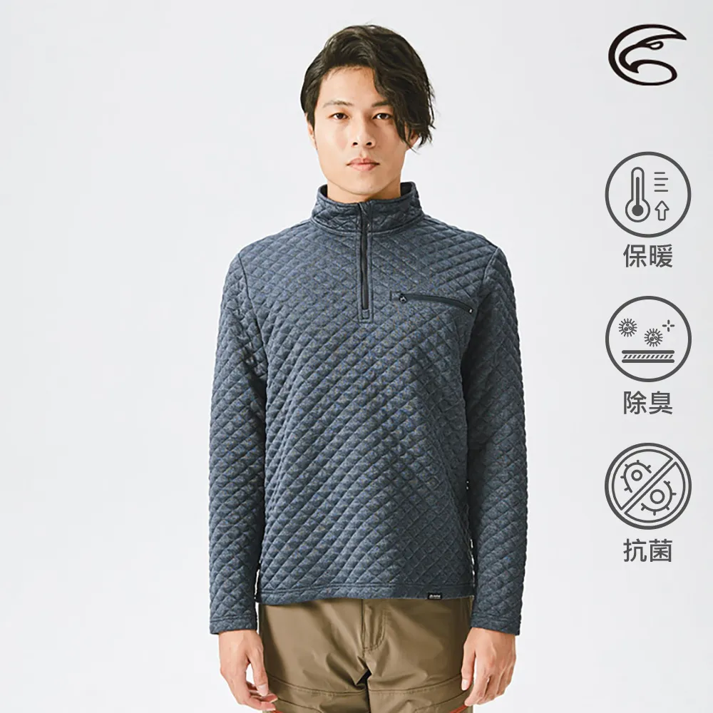 ADISI 男OCEANPURE抗靜電保暖半門襟AL2121049 (M-3XL) 深棕灰 / 海洋紗 排汗快乾 歷史價格詳細信息
