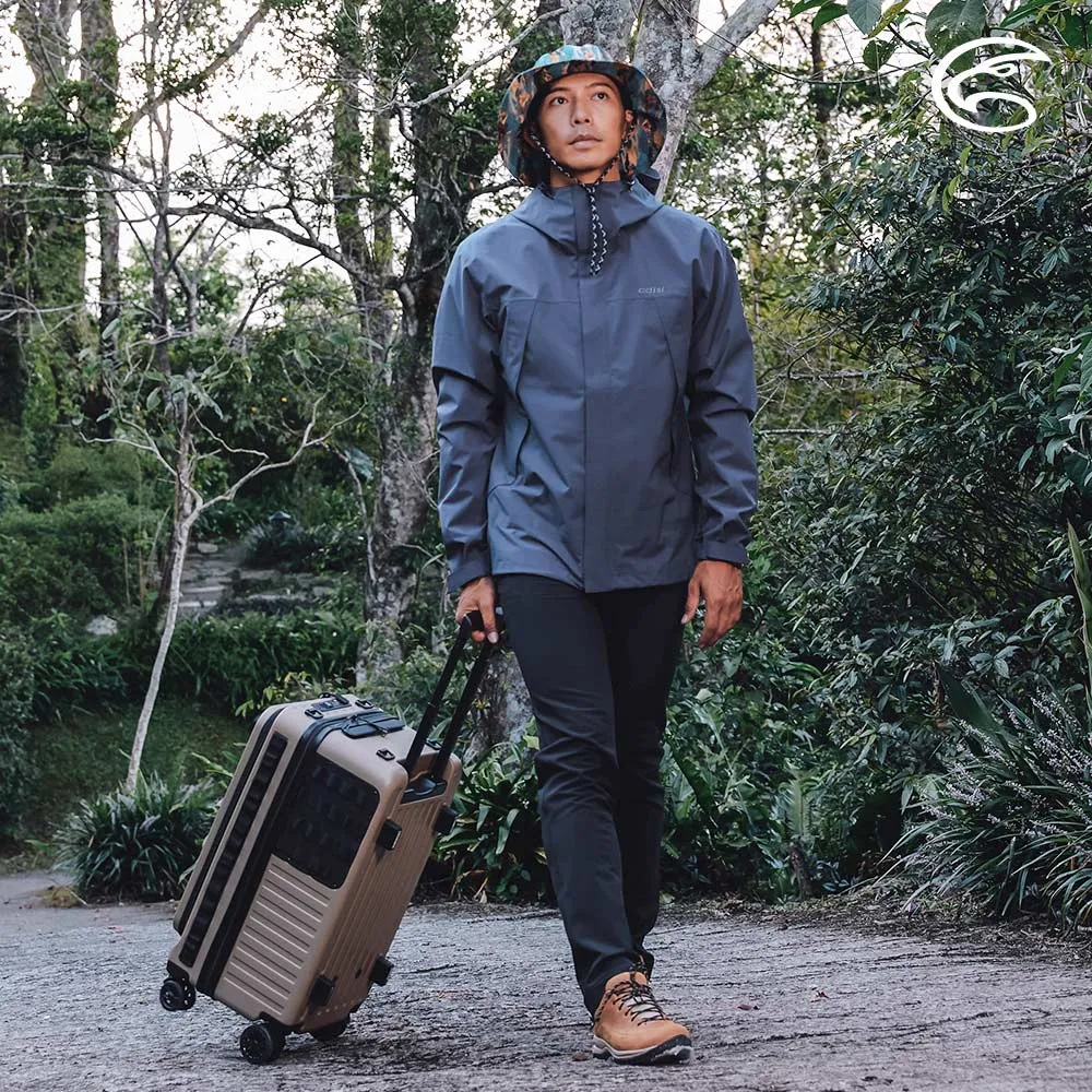 ADISI AJ2391052男輕肌感彈透印花抗風撥水連帽外套/深海波光 歷史價格詳細信息