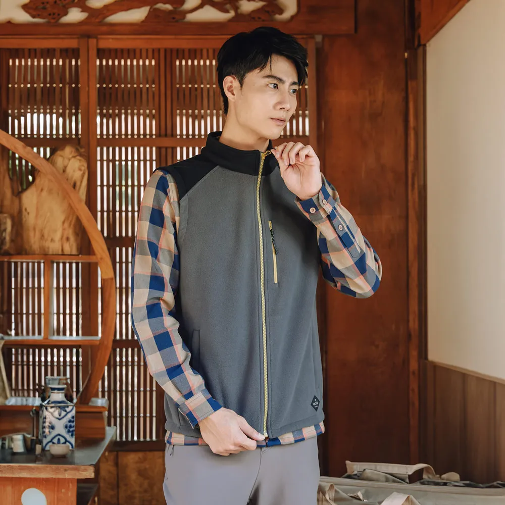 ADISI 男雙層超細纖維抗風保暖外套AJ2321083 (M-2XL) 青黛藍｜刷毛 輕抗風 輕量 彈性 透氣 歷史價格詳細信息