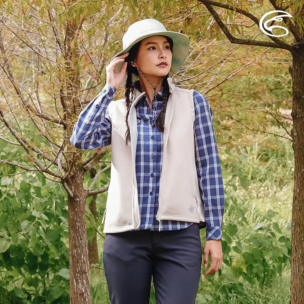 ADISI 女雙層超細纖維抗風保暖背心AV2321086 (S-2XL) 杏仁白｜刷毛 輕抗風 輕量 彈性 透氣 歷史價格詳細信息