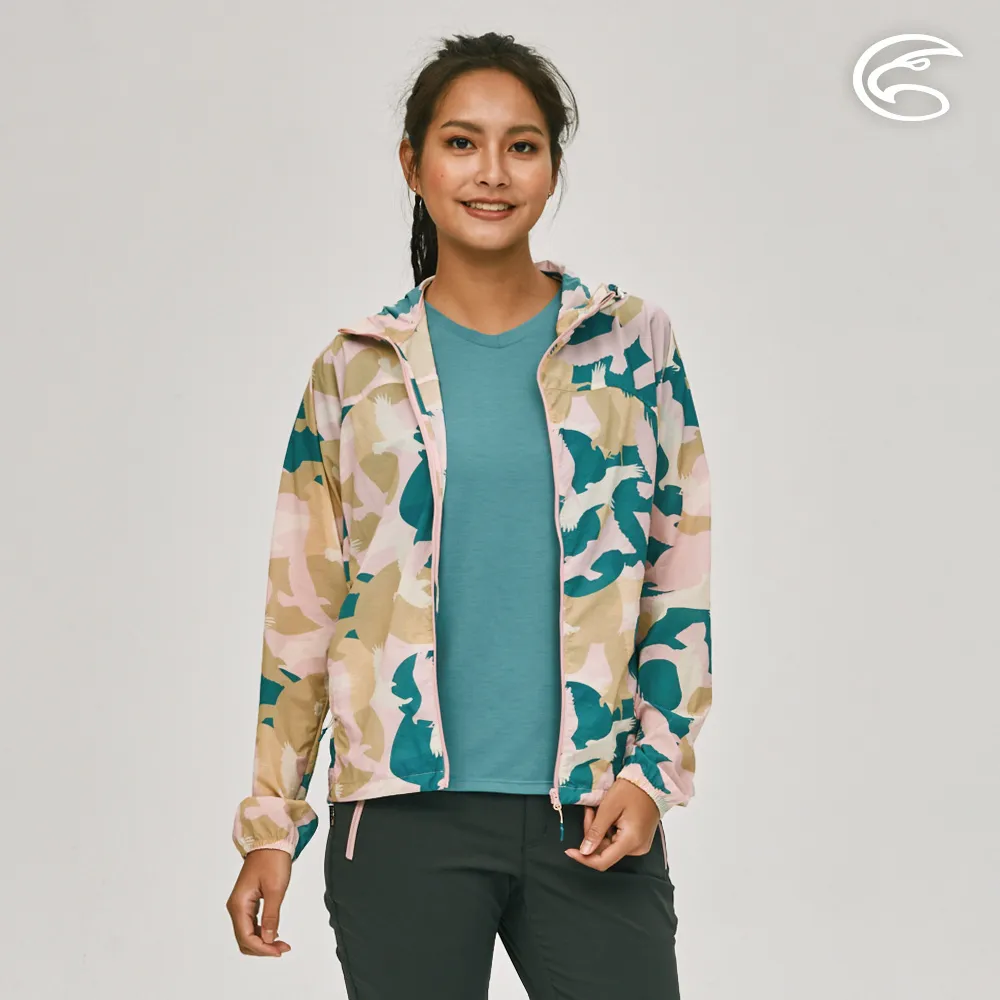 ADISI 女輕肌感彈透印花抗風撥水連帽外套AJ2391055 (S-2XL) 瑪雅藍罌粟｜輕薄透氣 輕抗風 輕撥水 歷史價格詳細信息