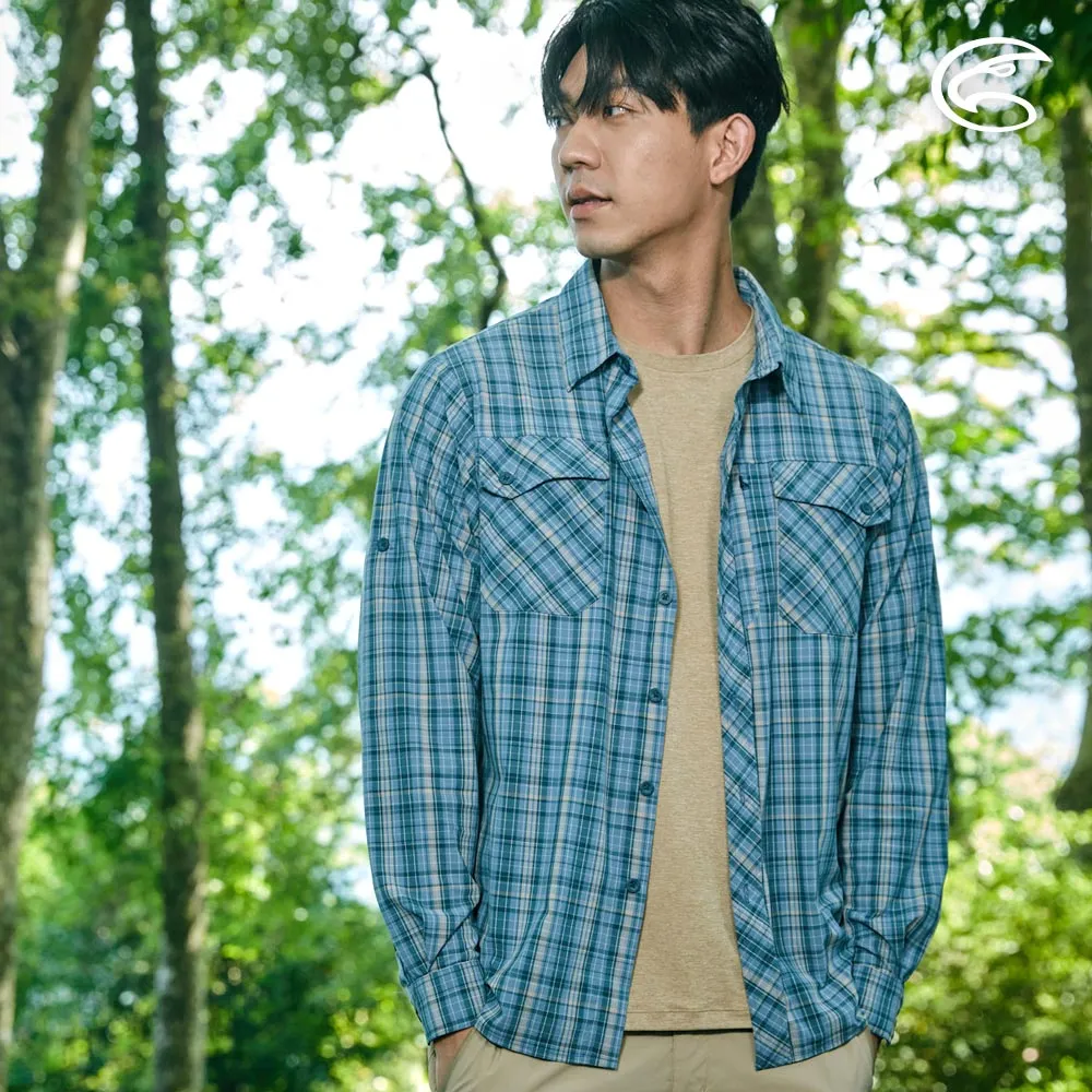 ADISI 男N66四面彈透氣速乾長袖格紋襯衫AL2311066 (M-2XL) 苔綠格｜防曬 抗UV 排汗 快乾 彈性 歷史價格詳細信息