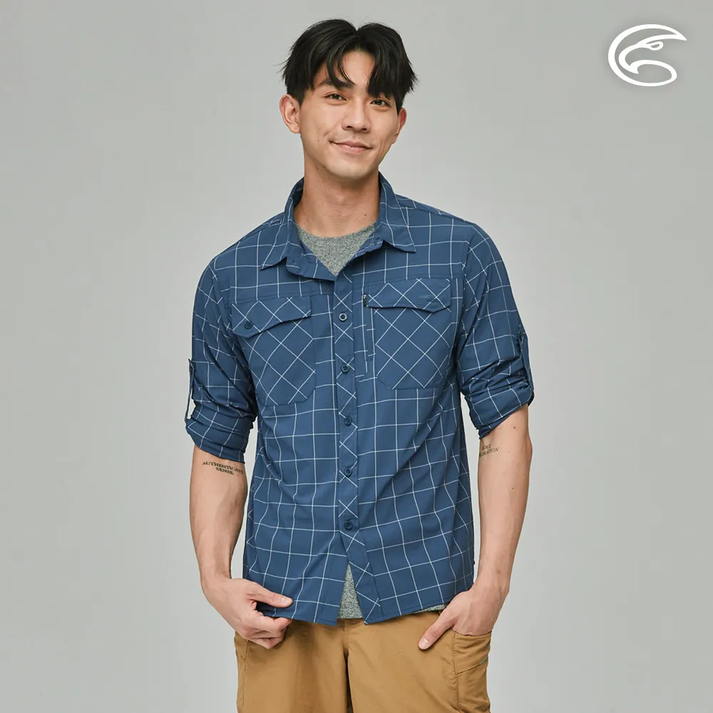 ADISI 男N66四面彈透氣速乾長袖格紋襯衫AL2311066 (M-2XL) 苔綠格｜防曬 抗UV 排汗 快乾 彈性 歷史價格詳細信息