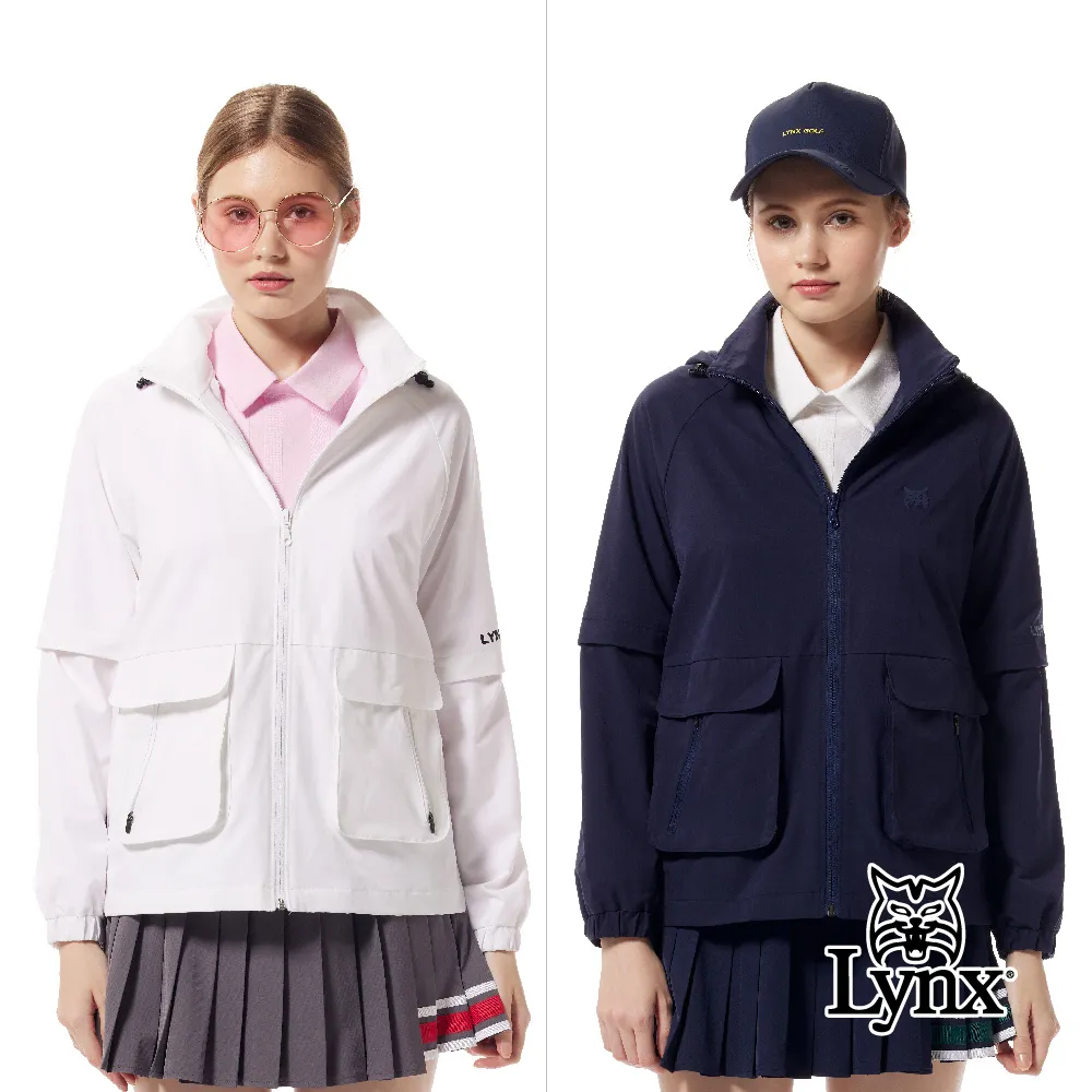 【Lynx Golf】女款內刷毛保暖防風素面造型胸袋拉鍊款長袖外套(二色) 歷史價格詳細信息