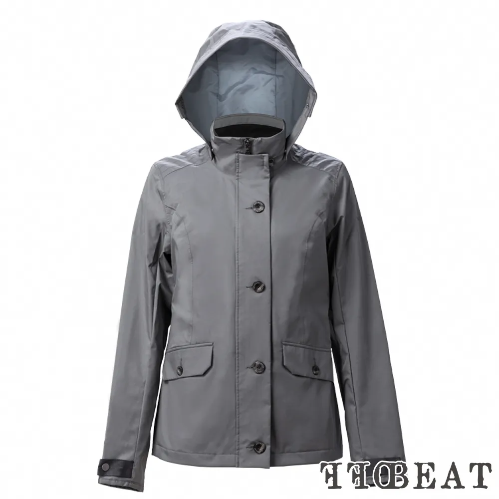 OFFBEAT 女款修身短版防水外套-翠石綠 歷史價格詳細信息