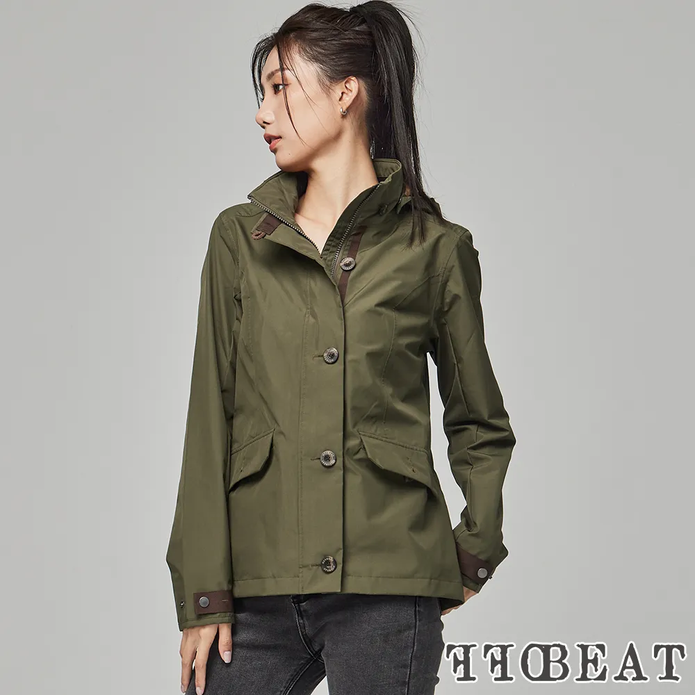 OFFBEAT 女款修身短版防水外套-翠石綠 歷史價格詳細信息