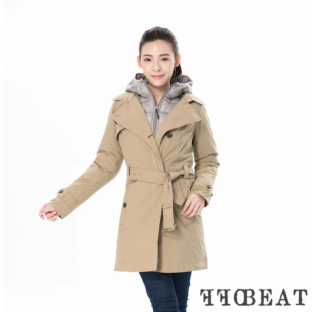 【OFFBEAT】女款 單排釦簡約時尚防水風衣 英倫風/時尚風雨衣(3色) 歷史價格詳細信息