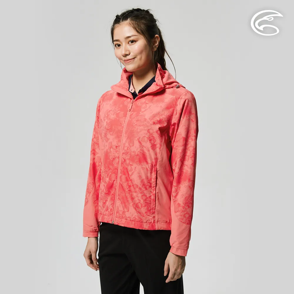 ADISI AJ2121072女超撥水抗風尼網可拆帽外套 / 紫鴨跖草印花 歷史價格詳細信息