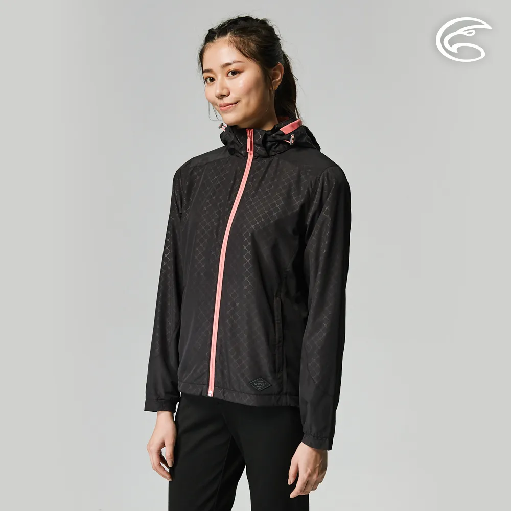 ADISI AJ2121072女超撥水抗風尼網可拆帽外套 / 紫鴨跖草印花 歷史價格詳細信息