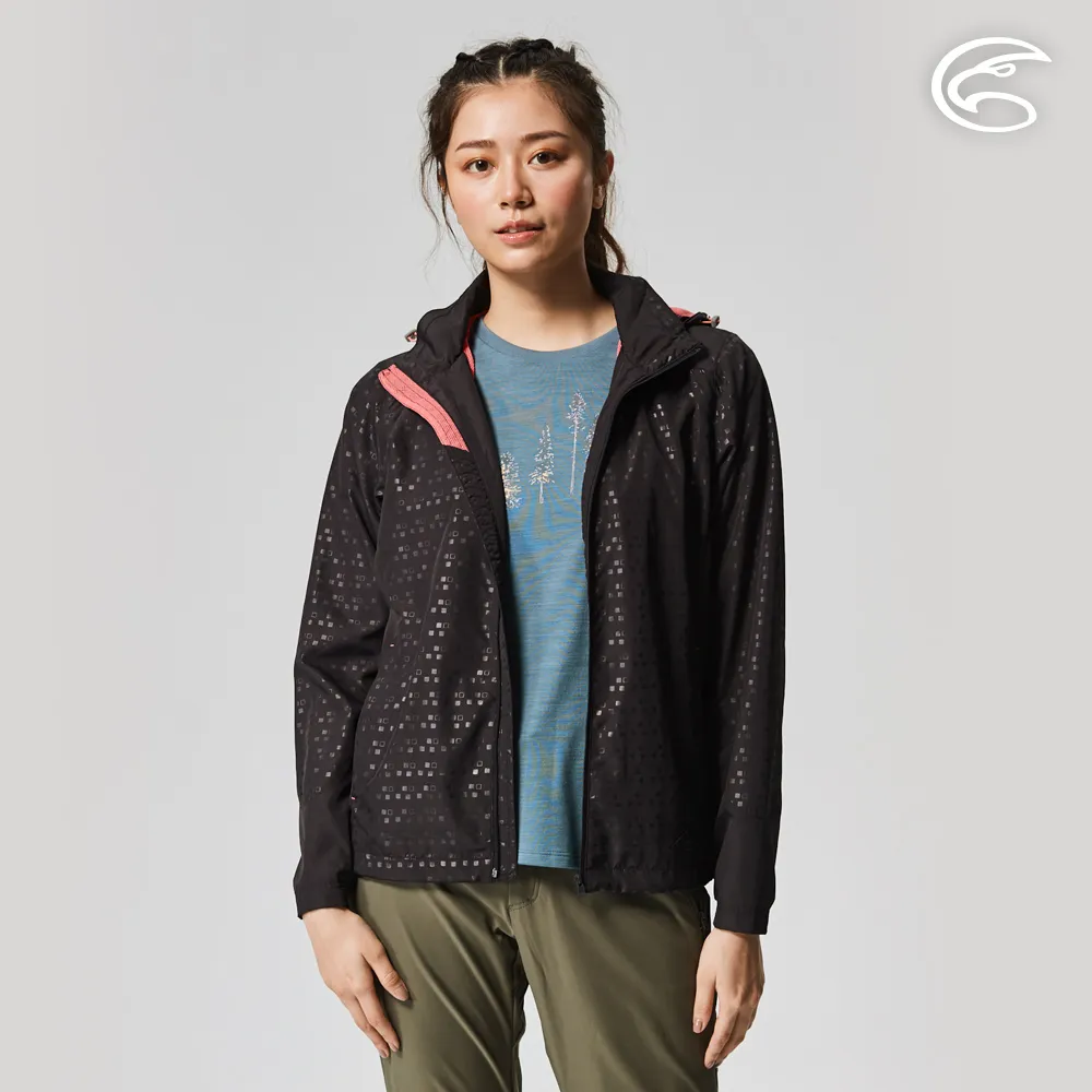 ADISI AJ2121072女超撥水抗風尼網可拆帽外套 / 紫鴨跖草印花 歷史價格詳細信息