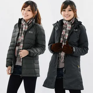 遊遍天下  女款二件式GlobeTex防水透濕+無縫90羽絨外套GJ25010桃紅 歷史價格詳細信息