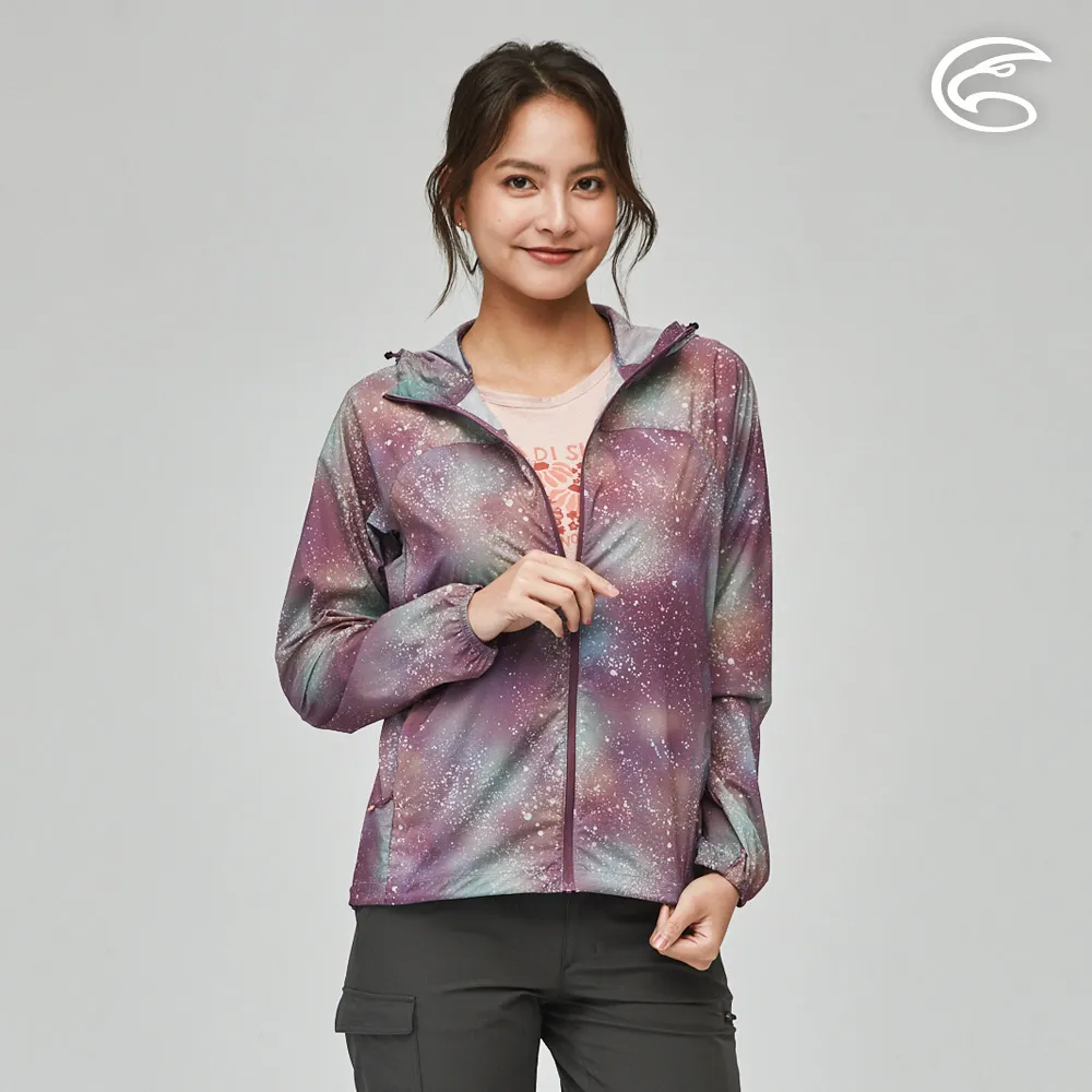 ADISI 女輕肌感彈透印花抗風撥水連帽外套AJ2391055 (S-2XL) 瑪雅藍罌粟｜輕薄透氣 輕抗風 輕撥水 歷史價格詳細信息