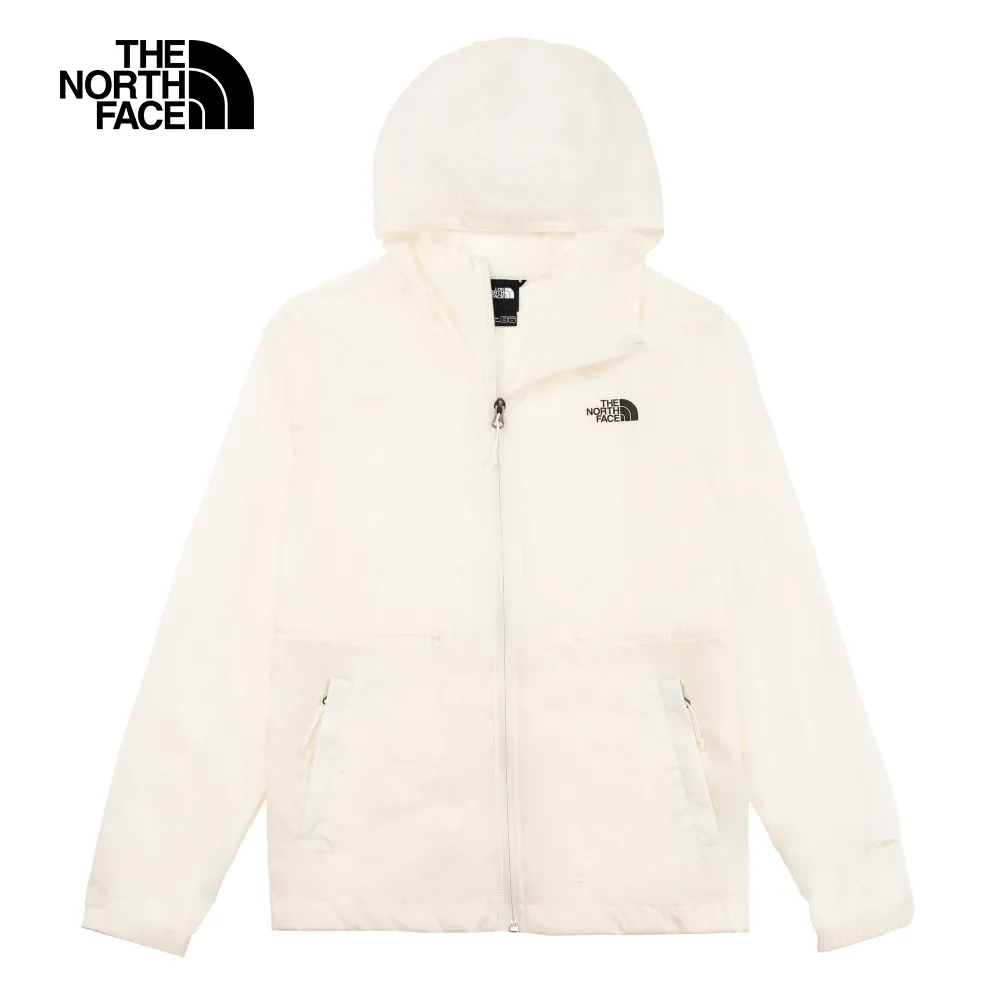 The North Face北面女款米白色防風防曬舒適透氣休閒連帽外套｜7WBVQLI 歷史價格詳細信息