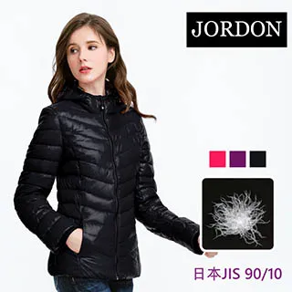 【JORDON 橋登】女款 韓系繽紛菱格紋羽絨外套 #451 黑色 歷史價格詳細信息