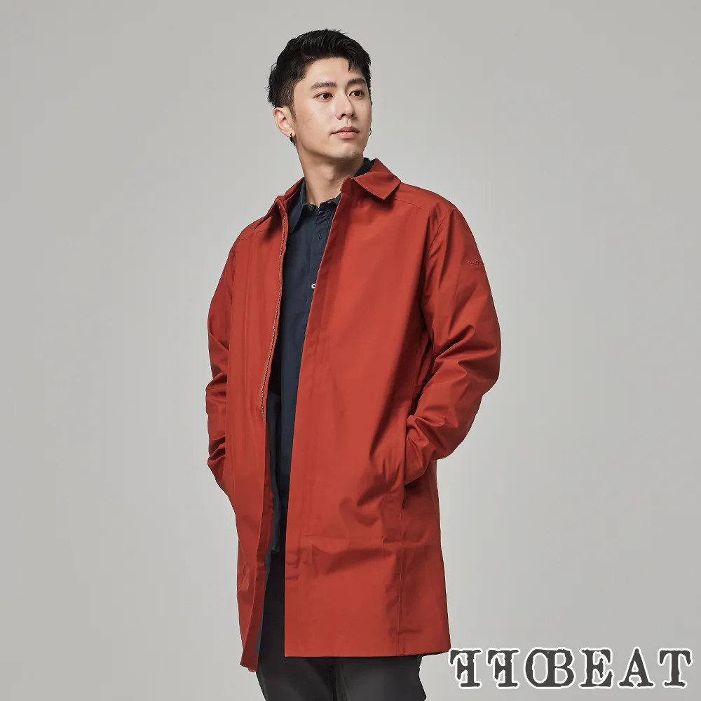 OFFBEAT 男款 防水透濕極簡風衣外套 長板風雨衣/輕量機能-礦青綠 歷史價格詳細信息